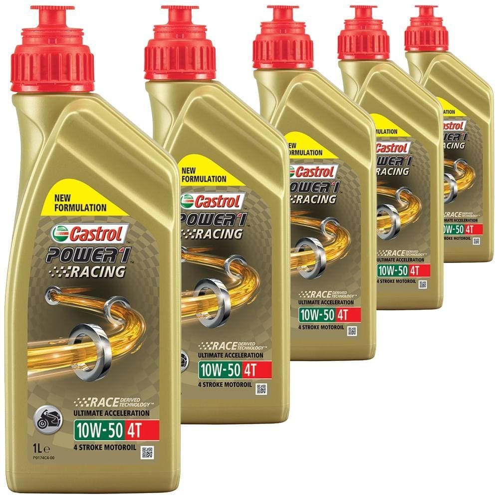 5 Óleo Sintético 10w50 1 Racing 4t Castrol Ducati Yamaha