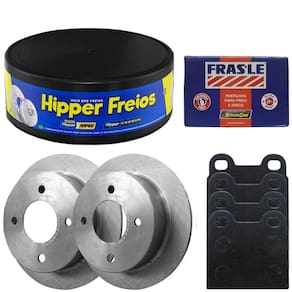 Kit Pastilha Disco Freio Gol G1 1.6 83 A 93 Dianteiro Sólido