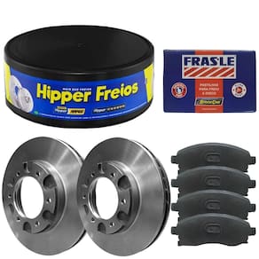 Kit Pastilha Disco Freio Gm D20 94 A 96 Dianteiro Ventilado