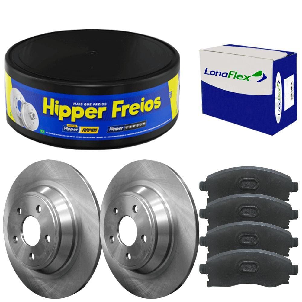 Kit Pastilha Disco Freio Corolla 2008 A 2018 Traseiro Sólido