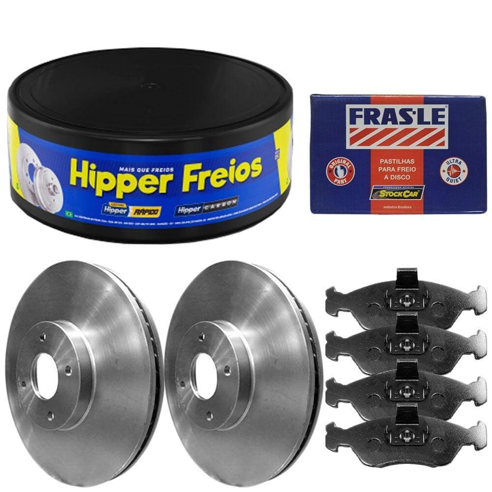 Kit Pastilha Disco Freio Meriva 1.8 2010 A 2012 Diant Vent