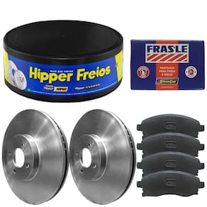 Kit Pastilha Disco Freio Honda Fit 1.5 2015 A 2017 Dianteiro
