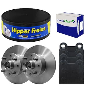 Kit Pastilha Disco Freio Chevette 80 A 93 Dianteiro Sólido