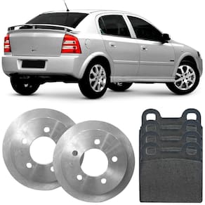 Kit Pastilha Disco Freio Astra 2001 A 2010 Traseiro Sólido