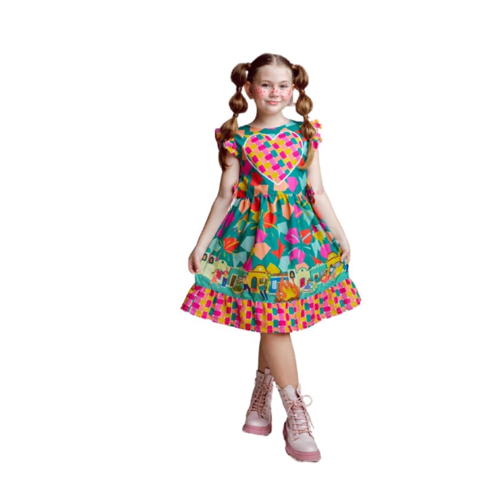 Vestido luxo junino Bella