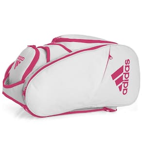 Raqueteira Adidas Multi Game Padel e Beach Tennis Branca e Rosa