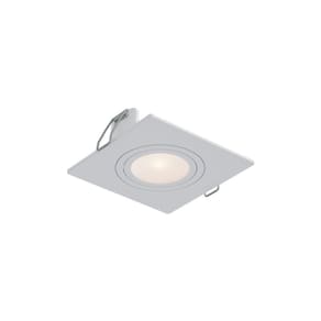 Embutido Quadrado Mr16 Gu10 Plano Branco