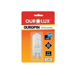 Lâmpada Hálogena Halopin 60w 127v G9 Ourolux