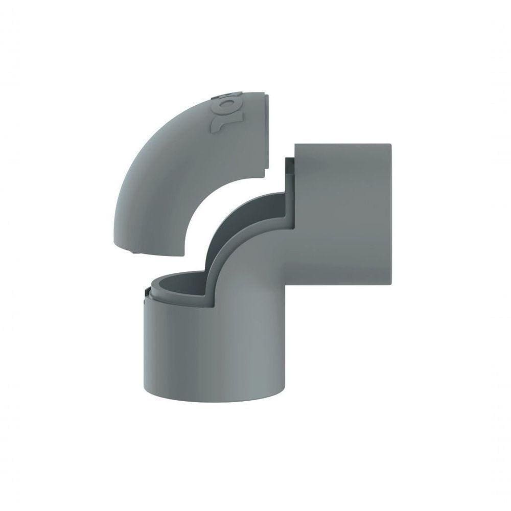 Joelho Pvc 1/2" Para Eletroduto Cinza Inpol