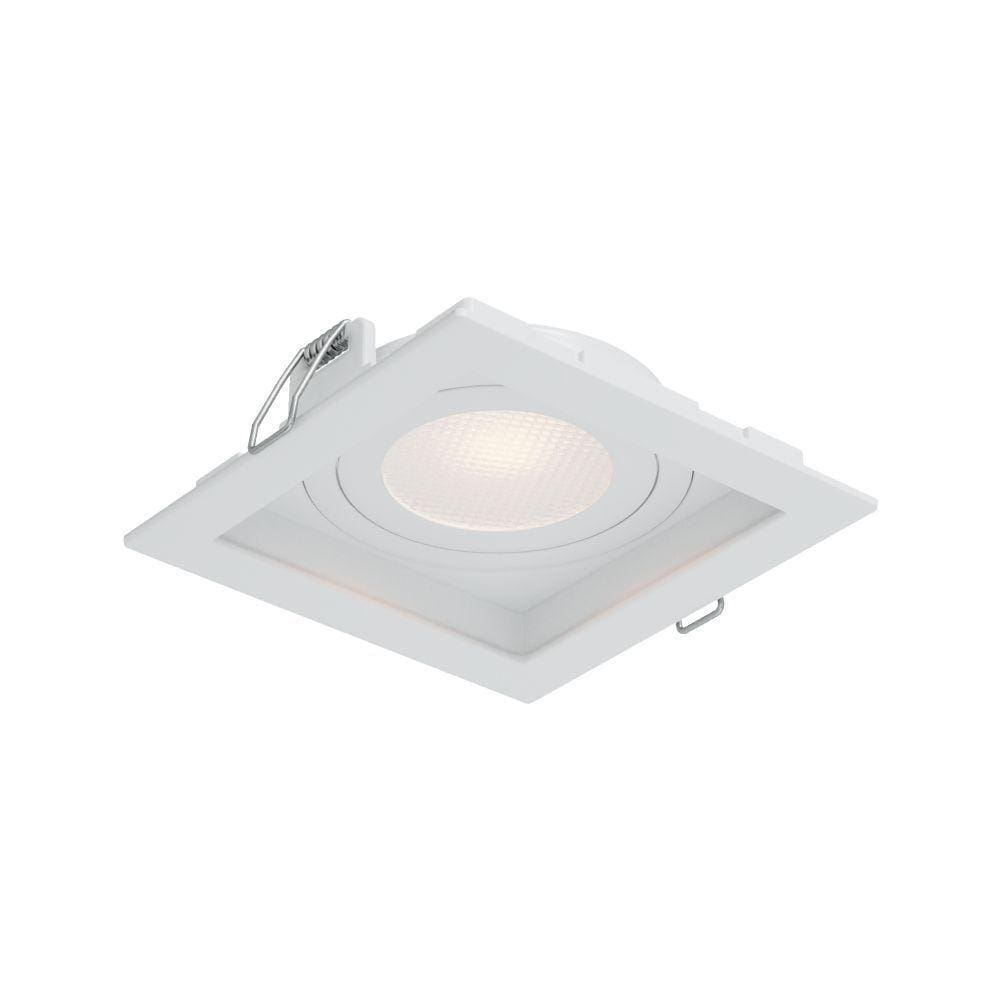Embutido Quadrado Ar70 Gu10 Recuado Branco