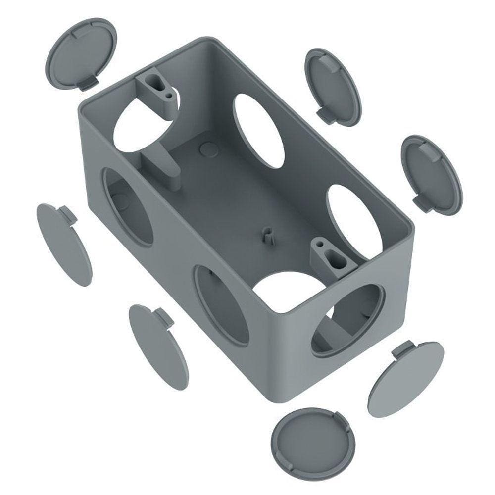 Condulete Pvc Múltiplo 1&quot; Cinza Inpol