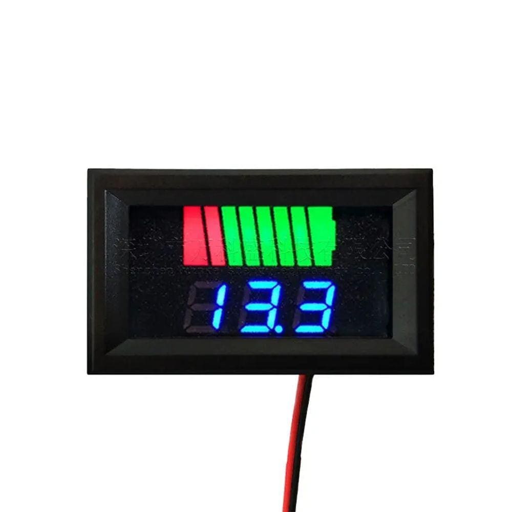 Voltímetro Dc 12v Indicar De Nível De Carga Da Bateria