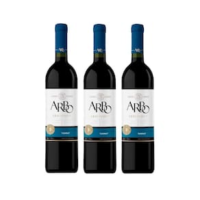 Kit Vinho Arbo Tinto Seco Tannat Casa Perini 750ml 3 unid