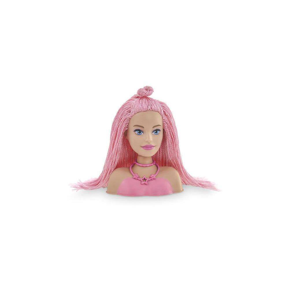 Obobb Rapunzel brinquedos, boneca de maquiagem, brinquedo de vestir, para  presentes, cabeça de boneca para pentear o cabelo