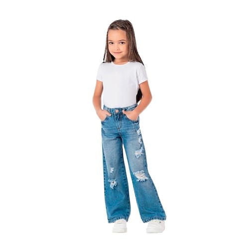 Calça Pantalona CalÇa Boca De Sino Para CrianÇa Pants Calca Boca De Sino  Infantil Calça Jeans Infantil Feminina