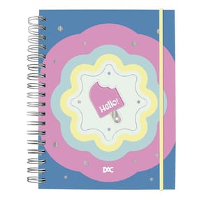 Caderno Smart Universitário Hello Picolé 80 Folhas Dac 4064