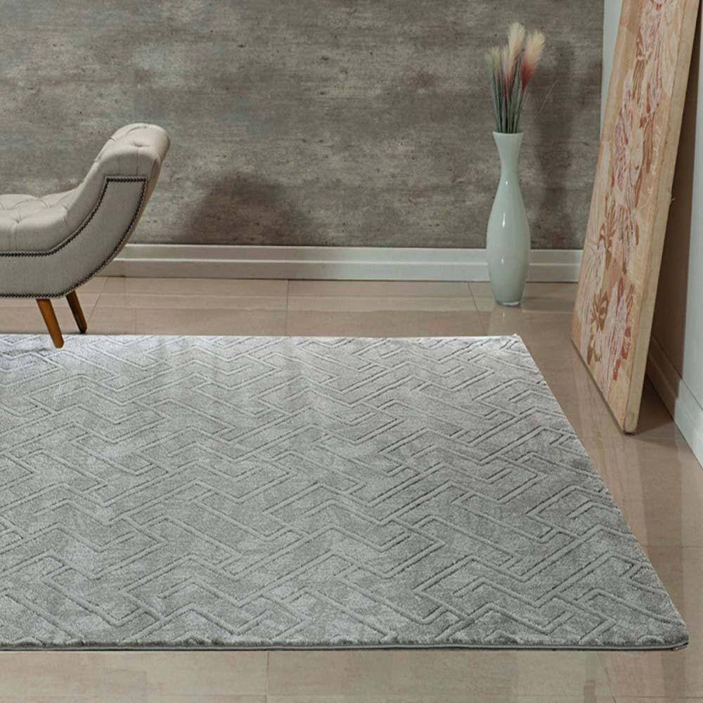 Tapete Mirano 100cm x 150cm Niazitex Prata