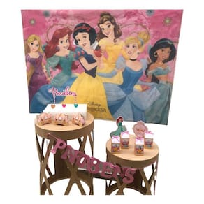 Kit Lembrancinhas Festa Infantil Princesas Disney Decoração Painel