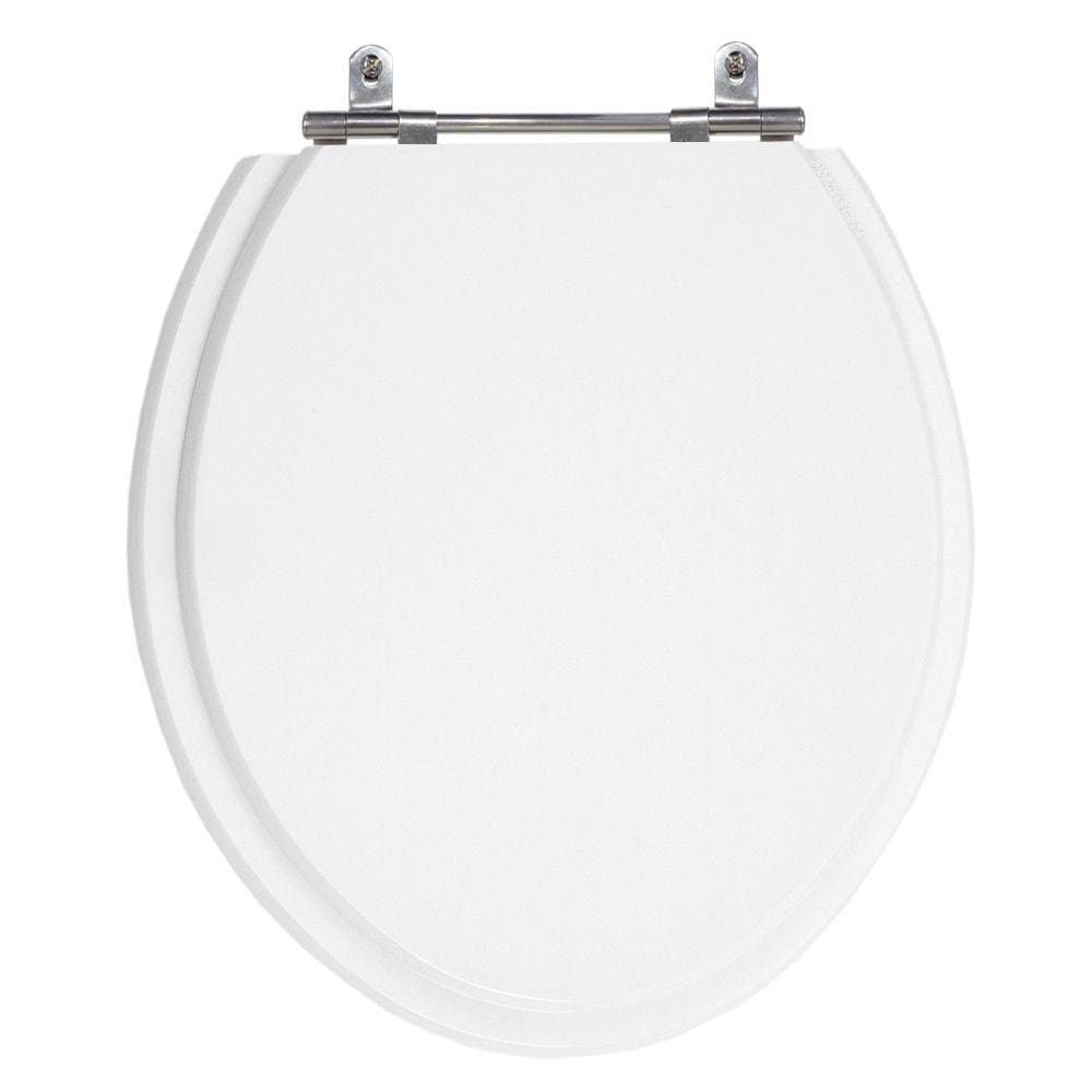 Assento Laqueado Nobel Branco Tampa para Vaso Sanitex em Mdf