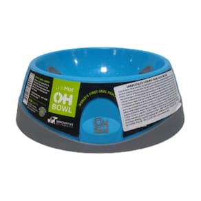 Comedouro De Lamber Lickimat Oh Bowl Para Cachorro Médio - Azul