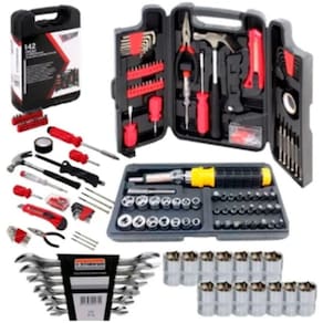 Kit Ferramentas 129 Pcs Sparta + Chave Uso Doméstico