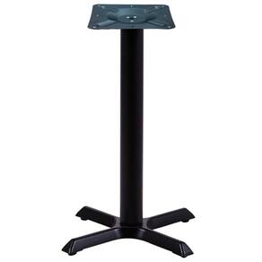 Base De Mesa Ômega Em Ferro Preto Pintura Eletrostática 71,50Cm(Altura)
