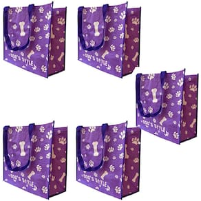 Bolsa Ecologica Ecobag Kit 5 Uni Sacola Ombro Reutilizavel Compras Mercado Economia