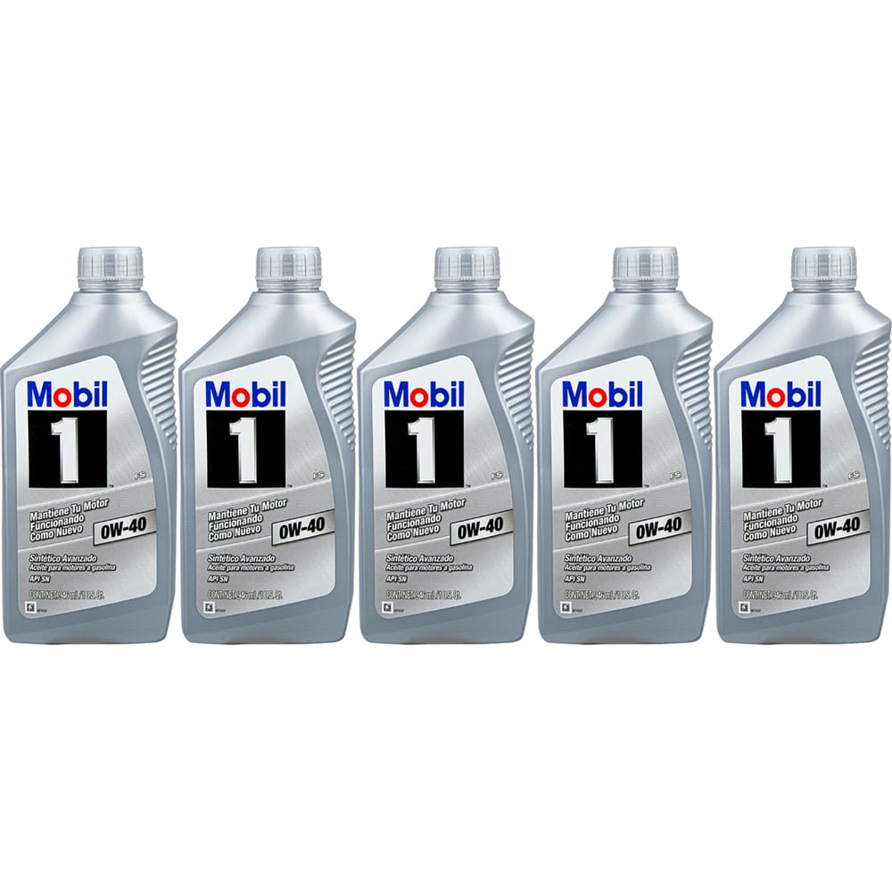 Kit 5 Oleo Mobil 1 0w40 946ML BMW Audi MB Porsche
