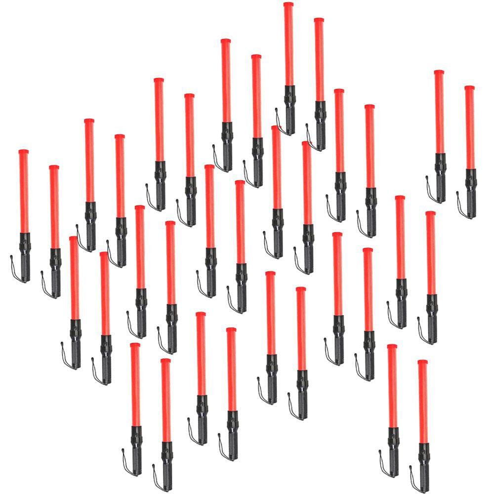 Bastao Sinalizador Kit 50 Unidades Fluorescente Balizador Transito Aeroporto Estacionamento Engarrafamento Flanelinha