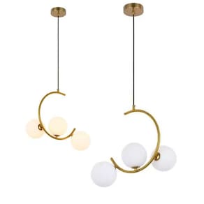 Luminaria Pendente Lustre Meia Lua Enfeite Luxo Sala Quarto Cozinha Decoraçao Residencial Comercial Ambiente Iluminaçao