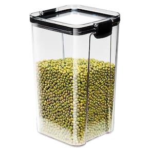 Pote Hermetico Tampa 1300ml Conserva Trava Veda Multiuso Acrilico Transparente Resistente Alimento Tempero Cozinha