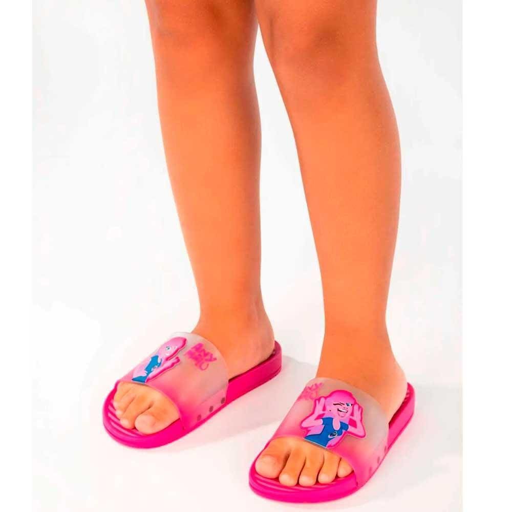 Chinelo Slide Infantil Any Malu Fun Feminino Grendene Ref: 22563 25/33