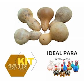 Cabaças Para Artesanato Porongos Cuia Natural Enfeite 25 Uni