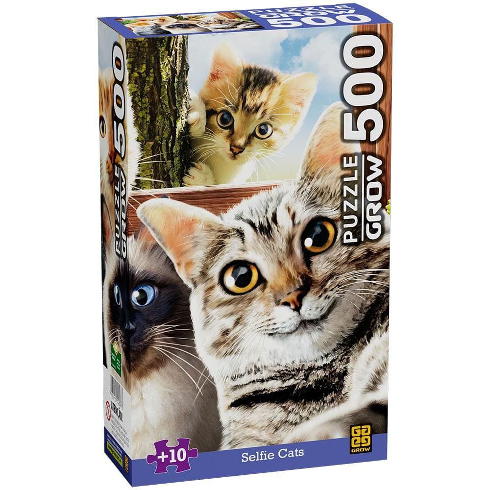 Puzzle 500 peças Selfie Cats