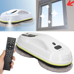 Robo Inteligente Limpador Vidro Controle Reservatorio Limpa Janela Vidraça Vitrine Azulejo Box Antiqueda 90W Resistente Predio Casa Loja