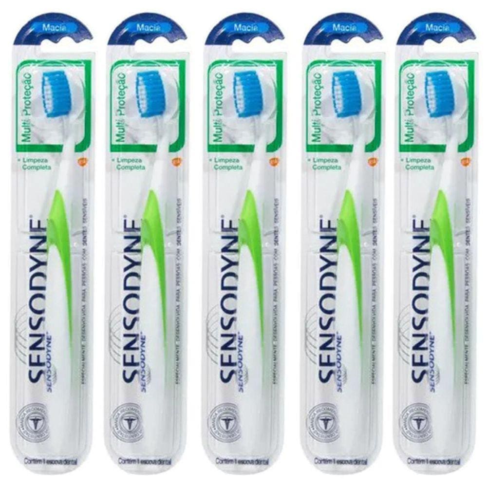 Escova De Dente Macia Multi Proteção Sensodyne Kit X5
