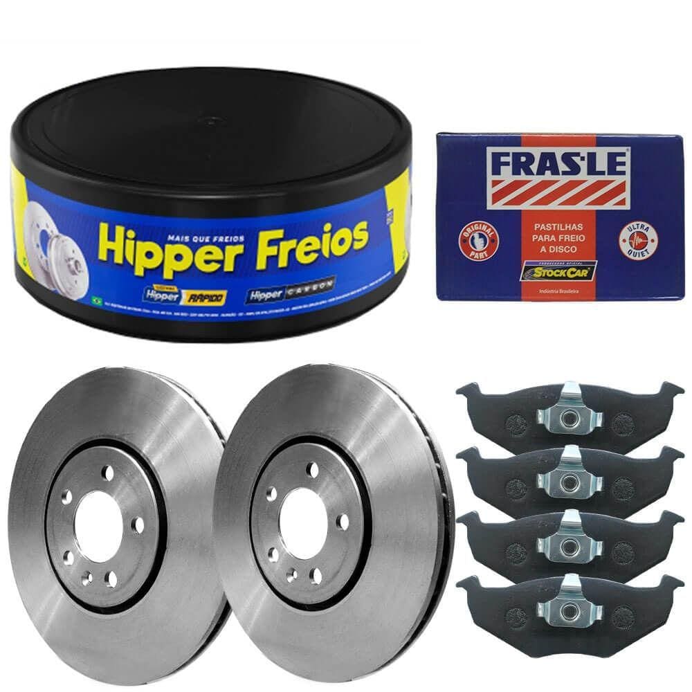 Kit Pastilha Disco Freio Bora 2.0 2007 A 2011 Dianteiro Vent