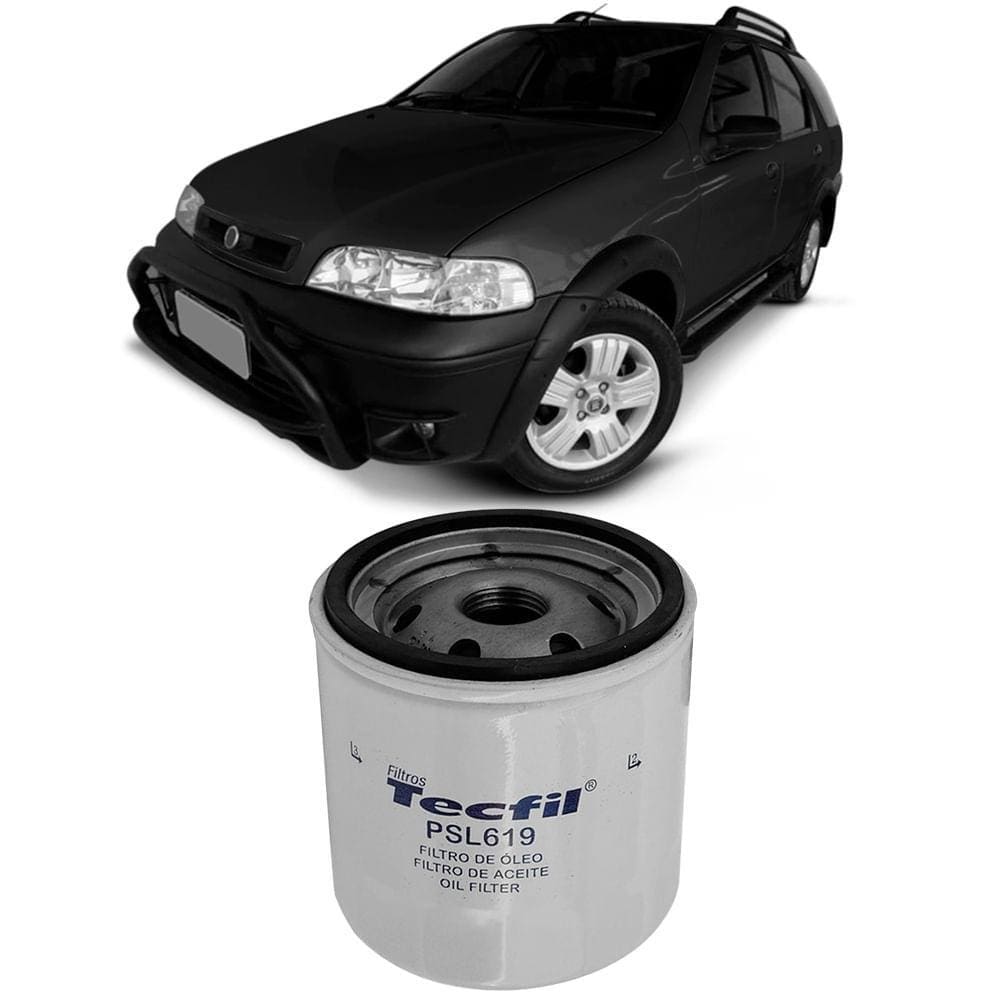 Filtro Óleo Fiat Palio Weekend 1.8 8v 2003 A 2005 Tecfil