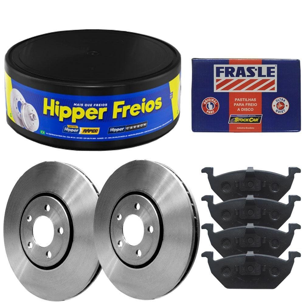 Kit Pastilha Disco Freio Bora 2.0 2000 A 2011 Diant Vent