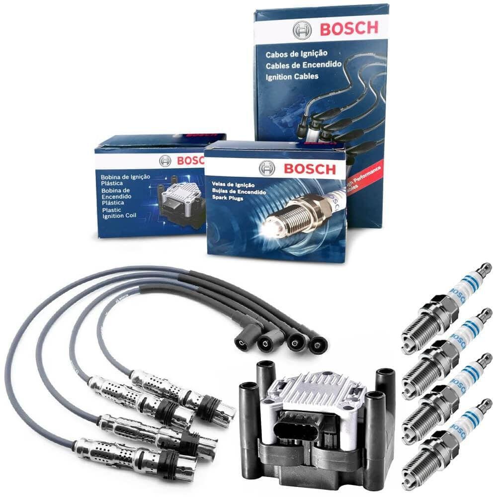 Kit Cabo Vela Bobina Crossfox 1.6 8v 2008 A 2015 Bosch