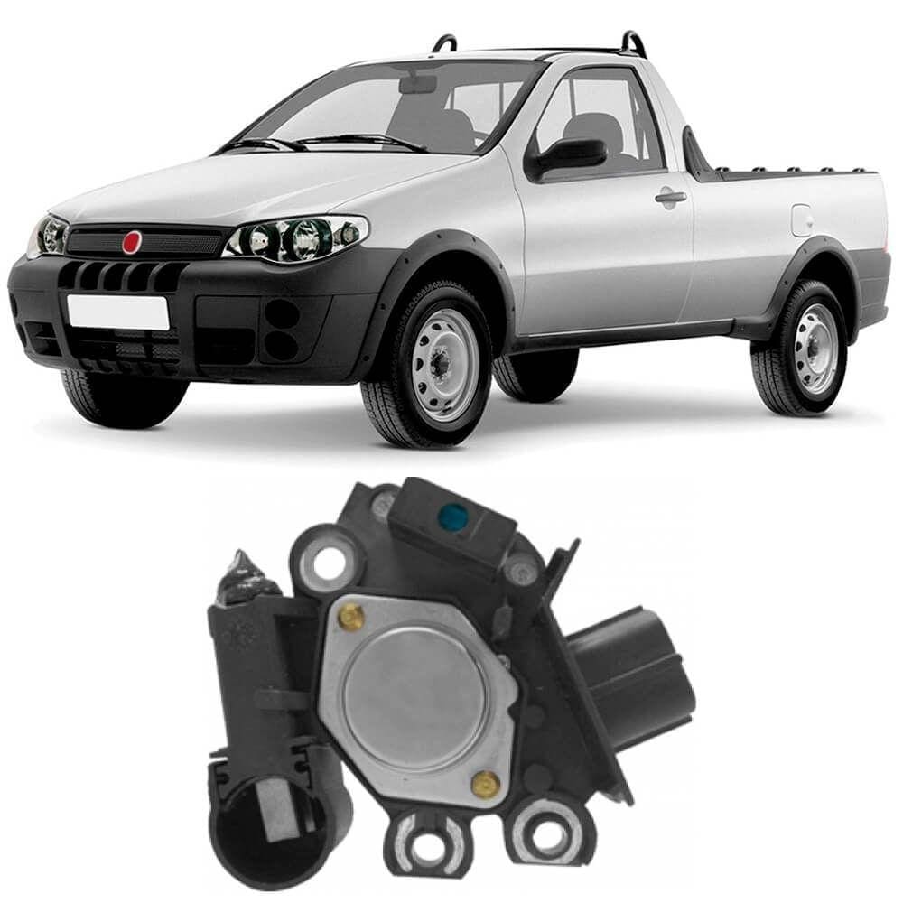 Regulador Voltagem Alternador Strada 1.8 2003 A 2010 Valeo