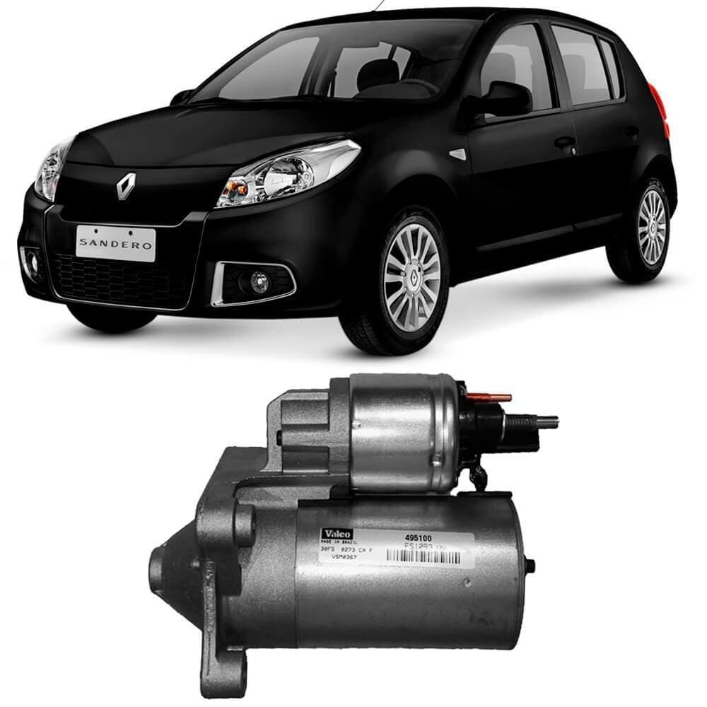 Motor Partida Arranque Renault Sandero 2008 A 2015 Valeo