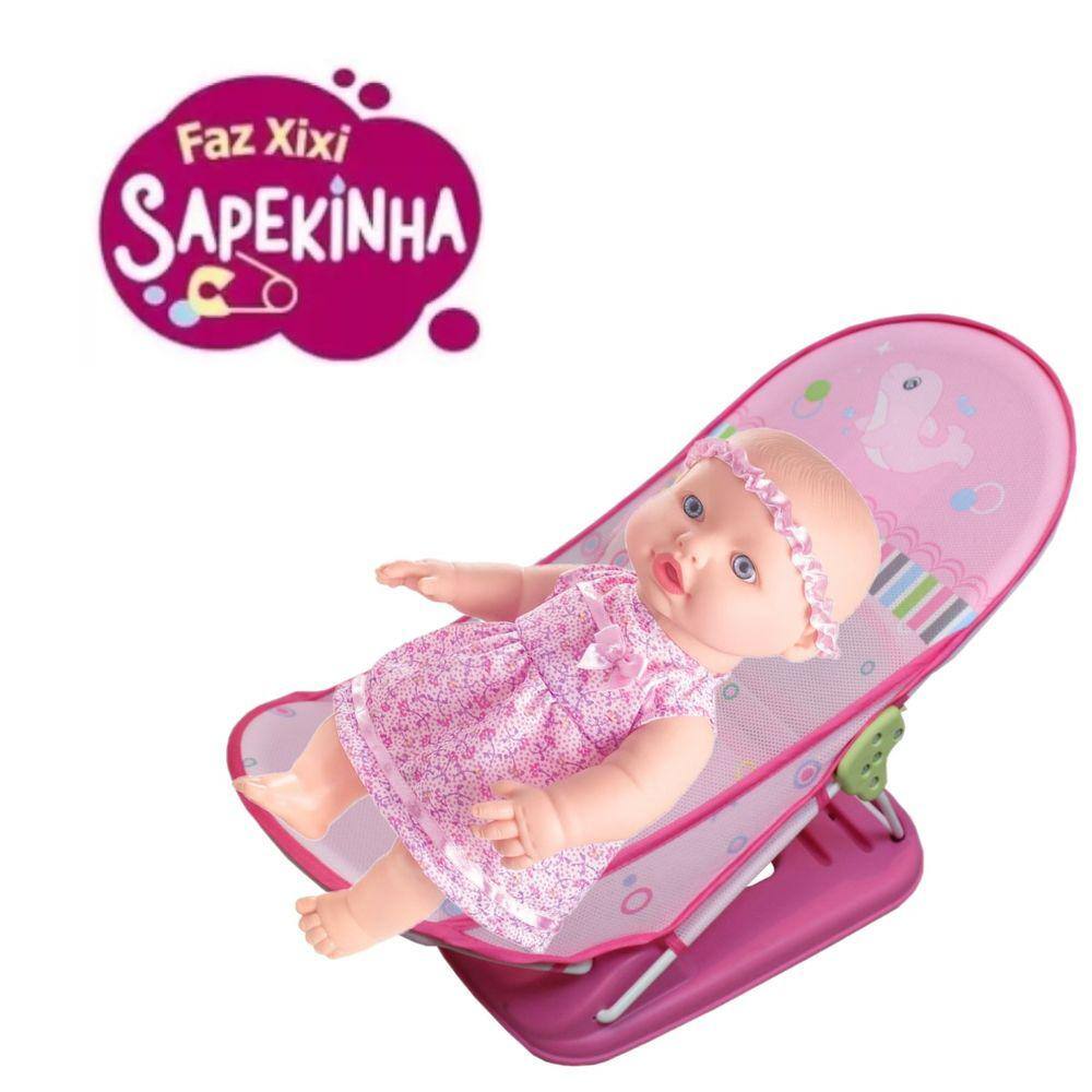 Boneca Bebê Reborn - New Born - Faz Xixi Divertoys Com Acessório 8046