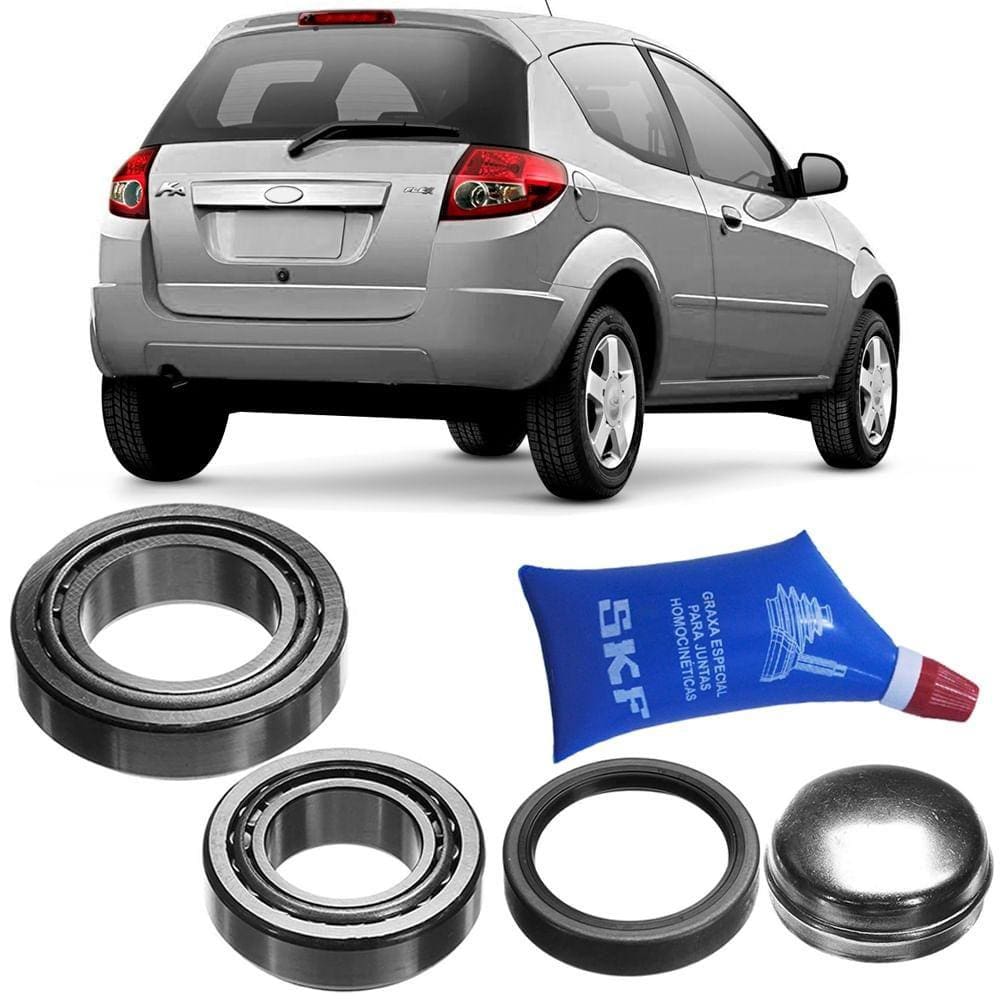 Kit Rolamento Roda Ford Ka 97 A 2013 Traseiro Sem Abs Skf