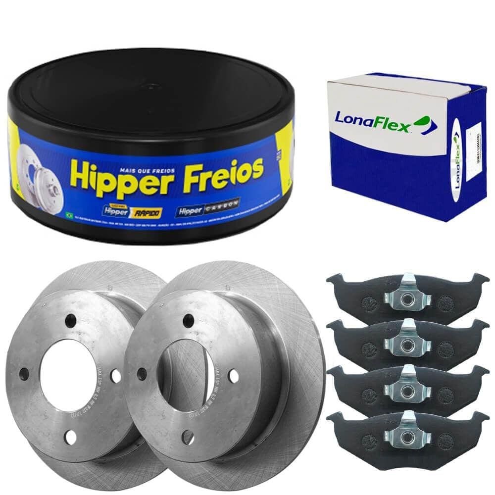 Kit Pastilha Disco Freio Dianteiro Parati 2008/2011 Original