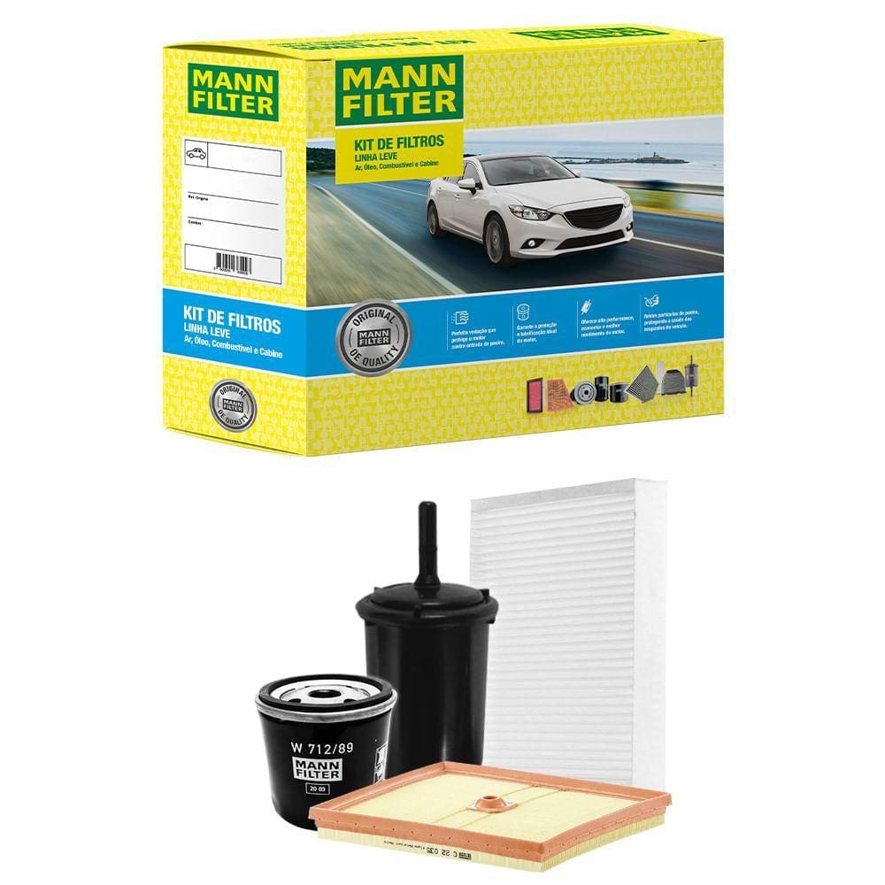 Kit Filtro Virtus 1.0 Tsi 2018 A 2019 Original Mann-filter