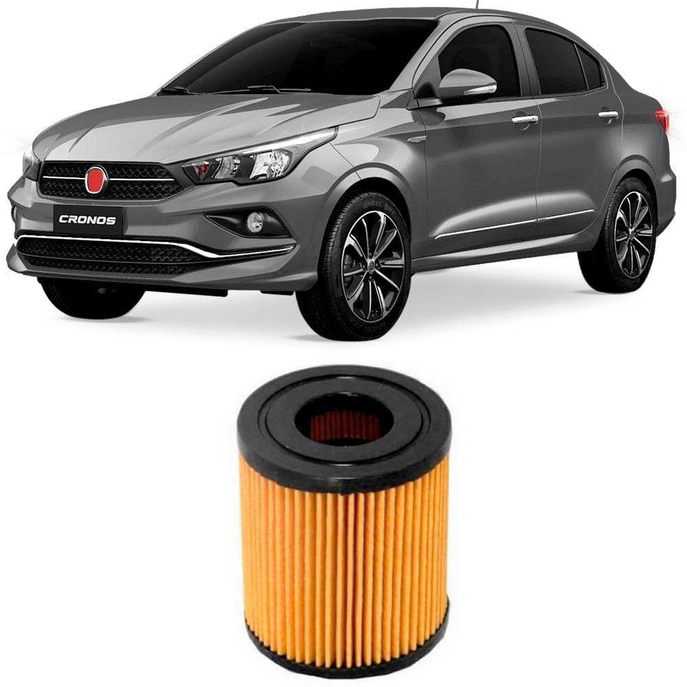 Filtro Óleo Fiat Cronos 1.8 2018 A 2019 Tecfil