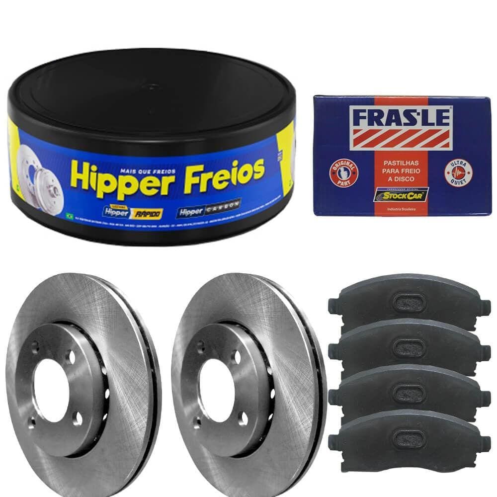 Kit Pastilha Disco Freio Peugeot 207 2009 A 2015 Diant Vent