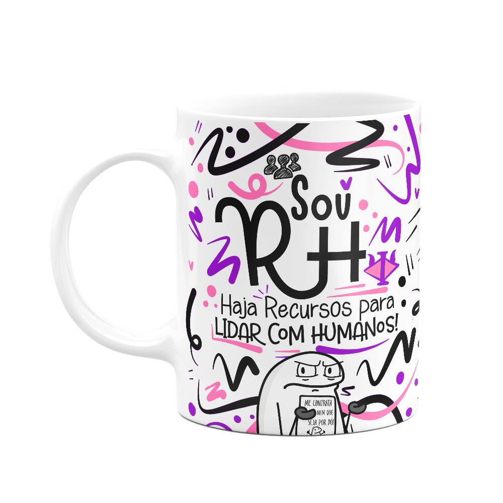 Caneca Flork Profissões - Sou Recursos Humanos - M2