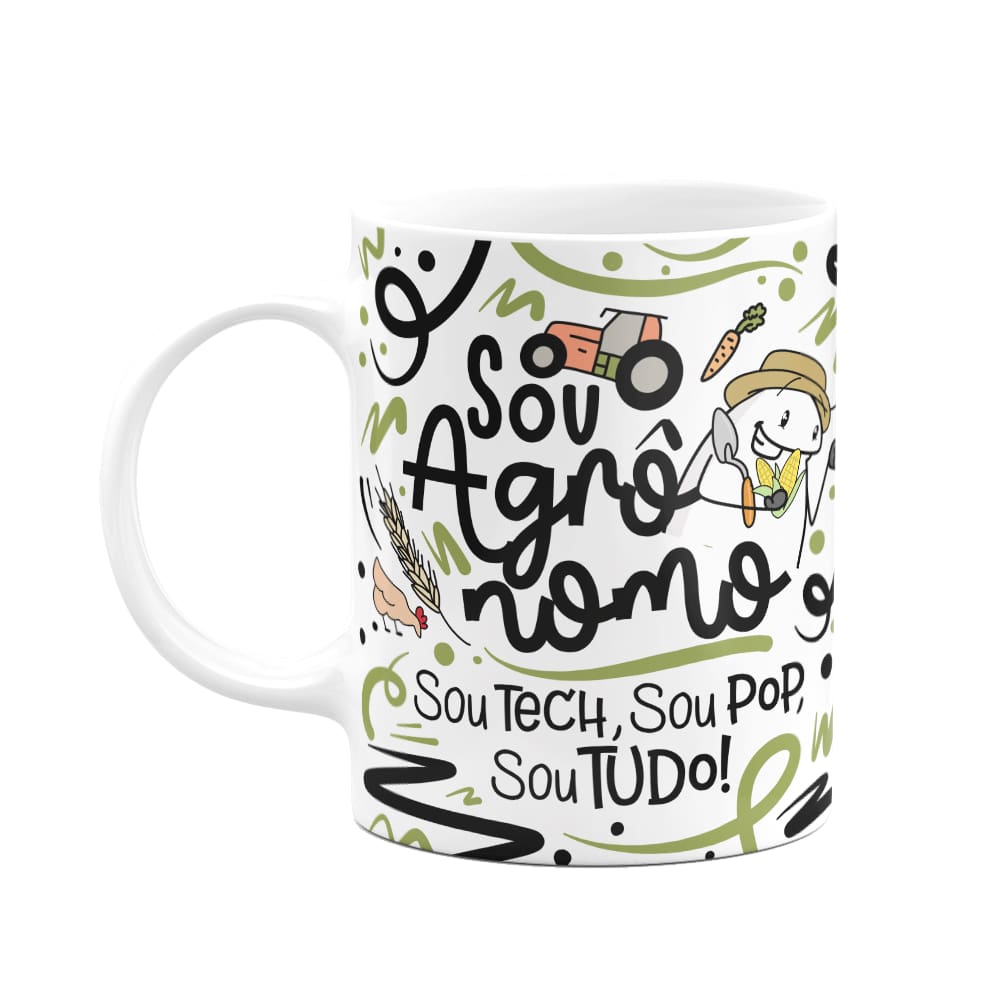 Caneca Flork Profissões - Sou agrônomo